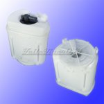 Fuel pump with plastic holder